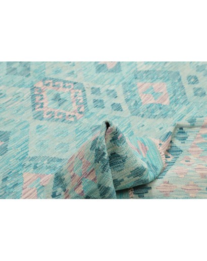 Tappeto Kilim Afghanistan azzurro blu 181x244