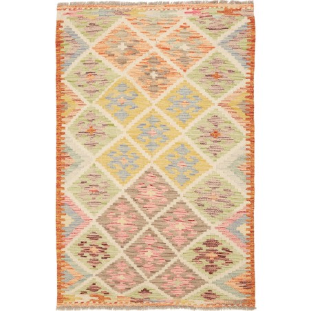 Tappeto Kilim Afghanistan marrone 83x127