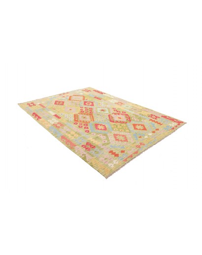 Tappeto Kilim Afghanistan marrone rosso 182x245