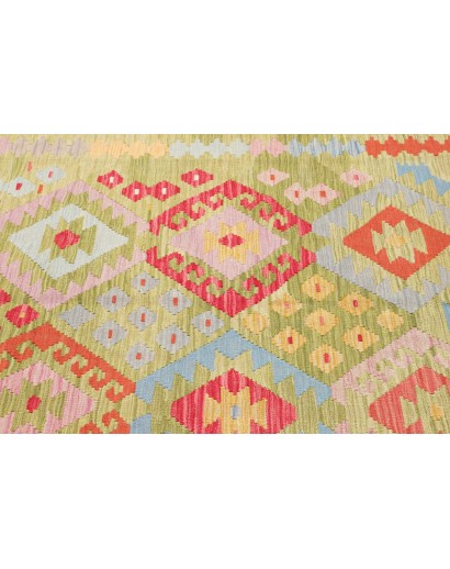 Tappeto Kilim Afghanistan marrone rosso 182x245