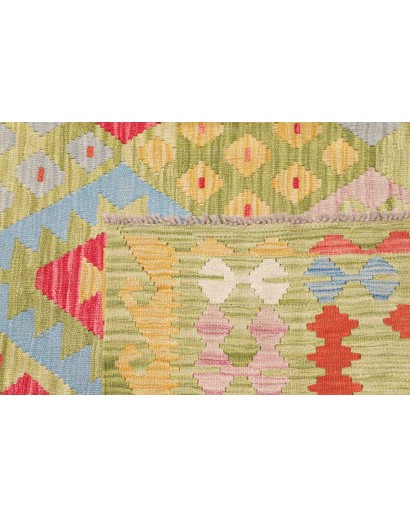 Tappeto Kilim Afghanistan marrone rosso 182x245