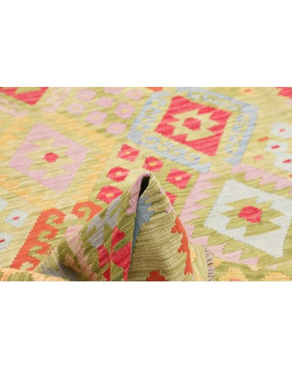 Tappeto Kilim Afghanistan marrone rosso 182x245