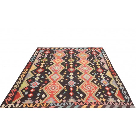 Tappeto Kilim Afghanistan marrone grigio 168x232