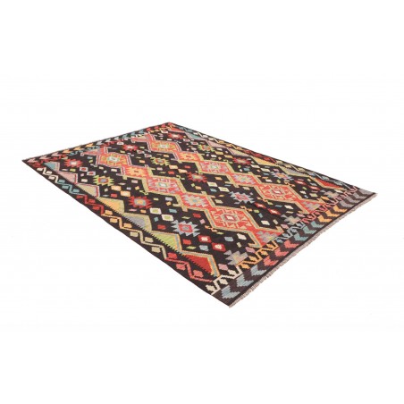 Tappeto Kilim Afghanistan marrone grigio 168x232