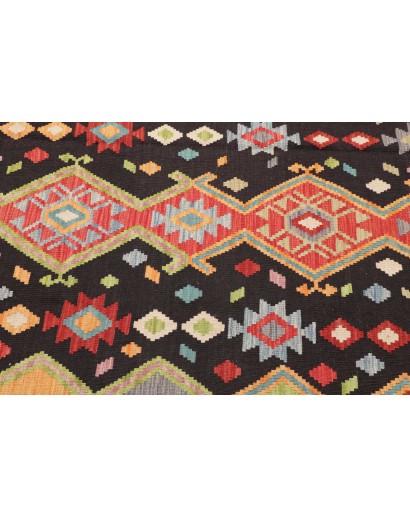 Tappeto Kilim Afghanistan marrone grigio 168x232