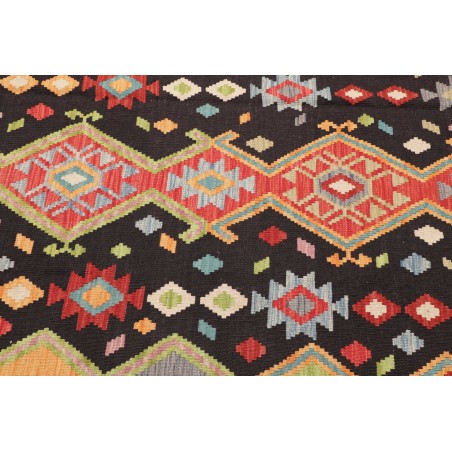 Tappeto Kilim Afghanistan marrone grigio 168x232