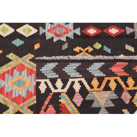 Tappeto Kilim Afghanistan marrone grigio 168x232