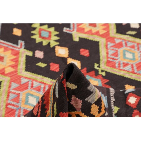 Tappeto Kilim Afghanistan marrone grigio 168x232