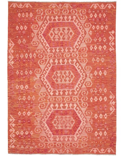 Tappeto Kilim Afghanistan rosso 176x249