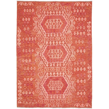 Tappeto Kilim Afghanistan rosso 176x249