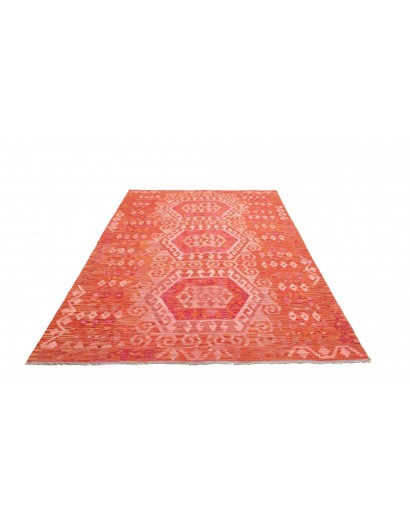 Tappeto Kilim Afghanistan rosso 176x249