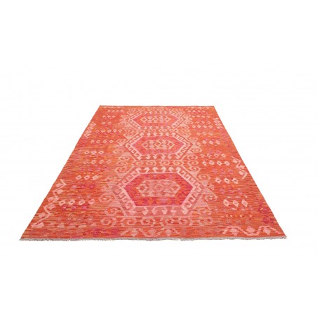 Tappeto Kilim Afghanistan rosso 176x249