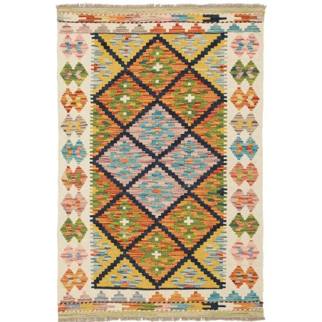 Tappeto Kilim Afghanistan marrone 79x123