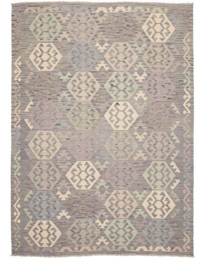Tappeto Kilim Afghanistan azzurro 177x239