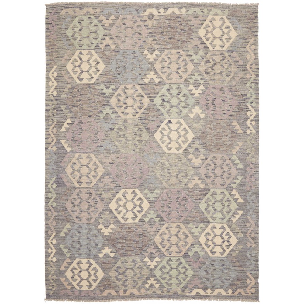 Tappeto Kilim Afghanistan azzurro 177x239
