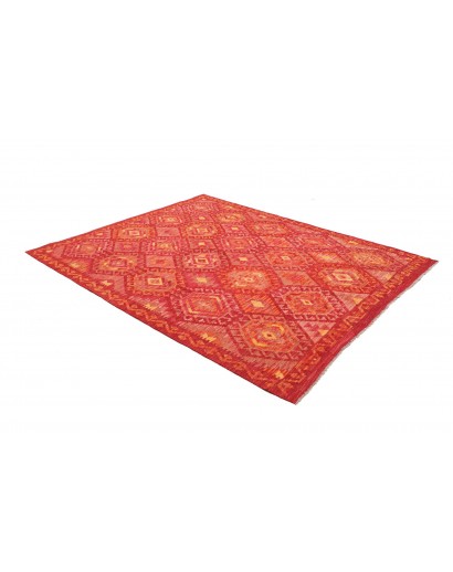 Tappeto Kilim Afghanistan rosso marrone 177x225