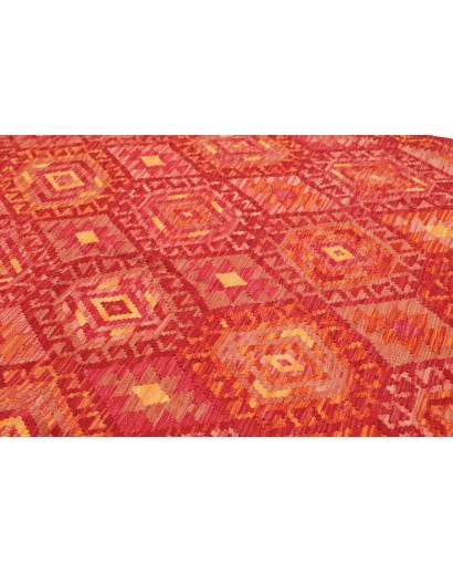 Tappeto Kilim Afghanistan rosso marrone 177x225