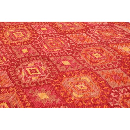 Tappeto Kilim Afghanistan rosso marrone 177x225