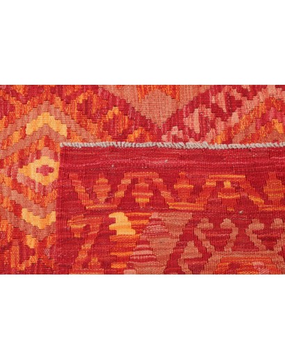 Tappeto Kilim Afghanistan rosso marrone 177x225