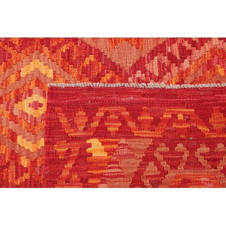 Tappeto Kilim Afghanistan rosso marrone 177x225
