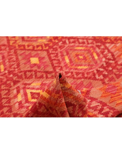 Tappeto Kilim Afghanistan rosso marrone 177x225