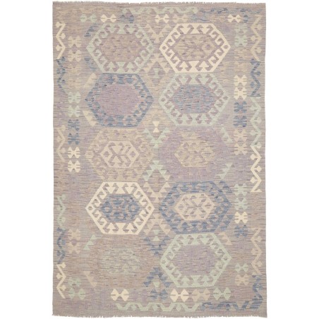 Tappeto Kilim Afghanistan azzurro giallo 172x249