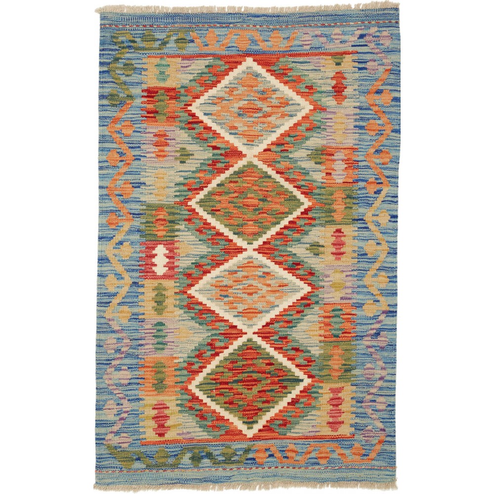 Tappeto Kilim Afghanistan marrone 80x124