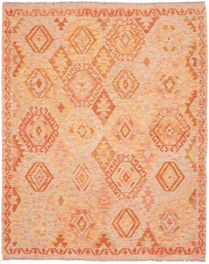 Tappeto Kilim Afghanistan marrone arancione 180x230