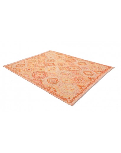 Tappeto Kilim Afghanistan marrone arancione 180x230