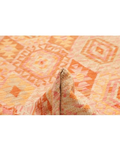 Tappeto Kilim Afghanistan marrone arancione 180x230