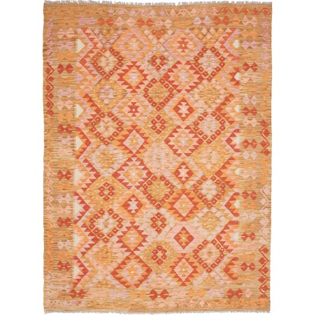 Tappeto Kilim Afghanistan arancione marrone 174x232