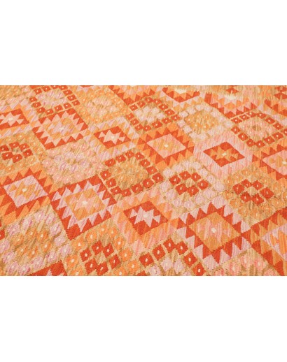 Tappeto Kilim Afghanistan arancione marrone 174x232