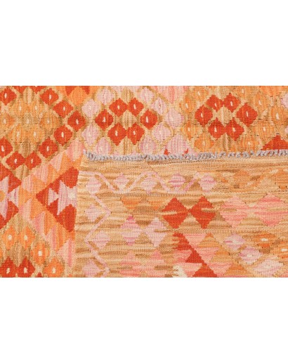 Tappeto Kilim Afghanistan arancione marrone 174x232