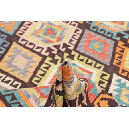 Tappeto Kilim Afghanistan marrone grigio 175x245