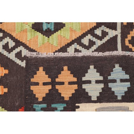 Tappeto Kilim Afghanistan marrone grigio 180x242