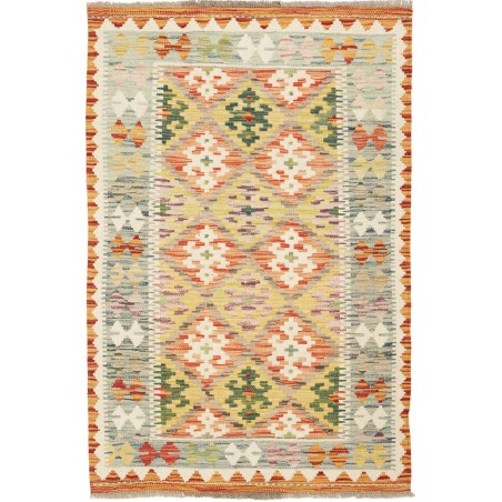 Tappeto Kilim Afghanistan marrone giallo 82x124