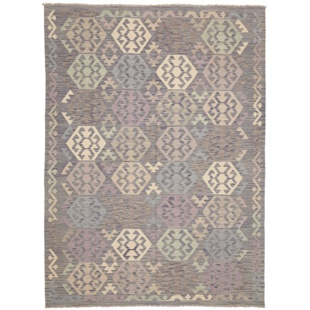 Tappeto Kilim Afghanistan azzurro beige 182x247