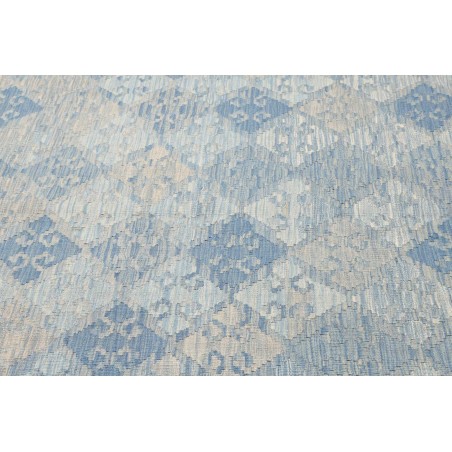 Tappeto Kilim Afghanistan azzurro bianco 175x266