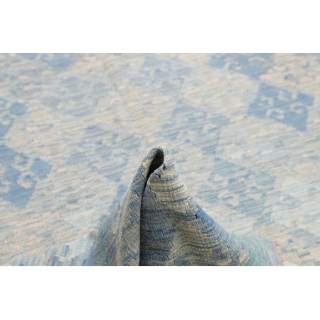 Tappeto Kilim Afghanistan azzurro bianco 175x266