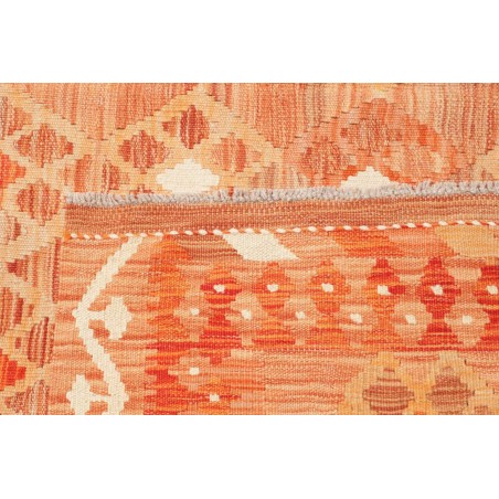 Tappeto Kilim Afghanistan arancione giallo 188x247