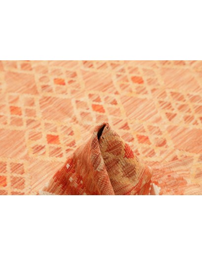 Tappeto Kilim Afghanistan arancione giallo 188x247