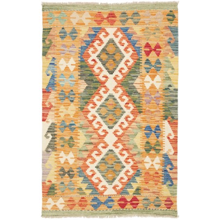Tappeto Kilim Afghanistan marrone bianco 81x131