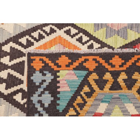 Tappeto Kilim Afghanistan marrone verde 183x242