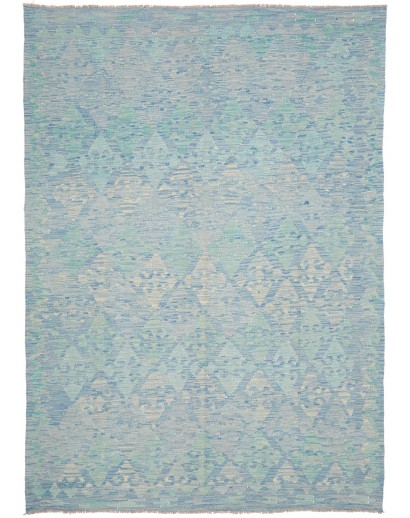 Tappeto Kilim Afghanistan azzurro 173x243