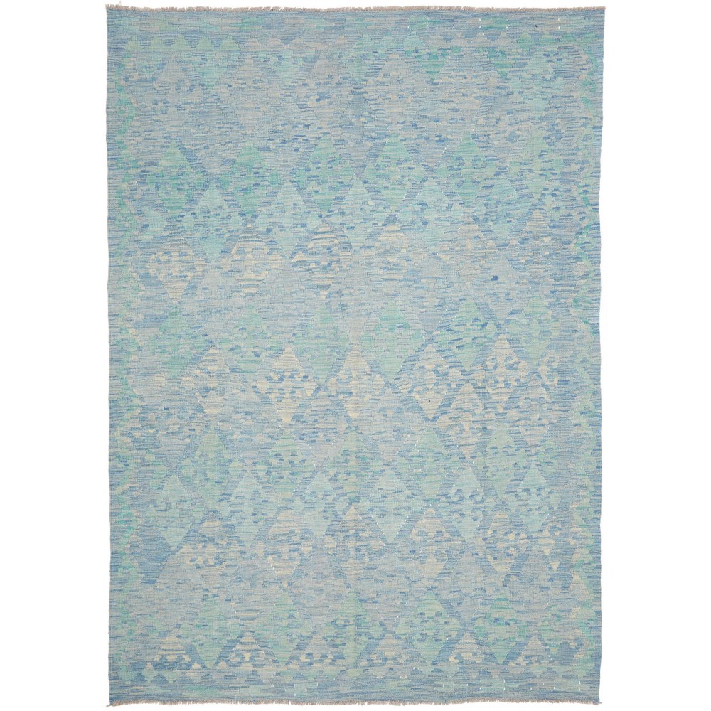 Tappeto Kilim Afghanistan azzurro 173x243