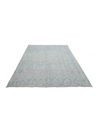 Tappeto Kilim Afghanistan azzurro 173x243