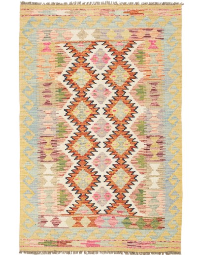Tappeto Kilim Afghanistan marrone 83x125
