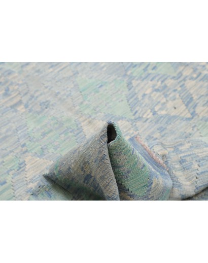 Tappeto Kilim Afghanistan azzurro 173x243