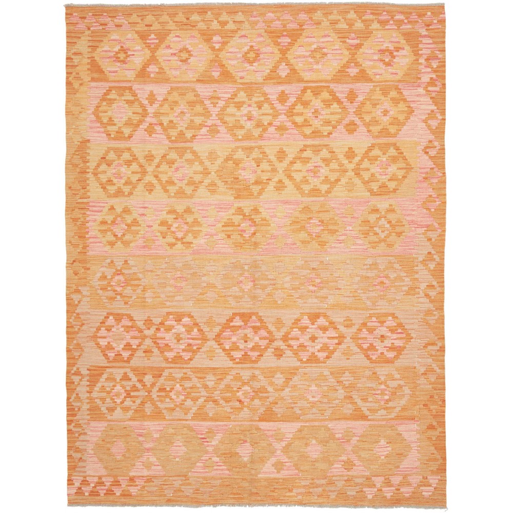 Tappeto Kilim Afghanistan marrone giallo 180x243