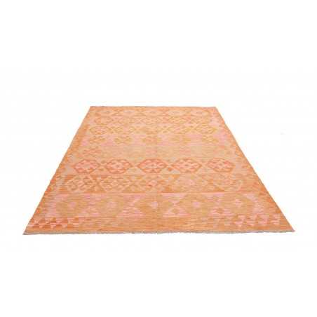 Tappeto Kilim Afghanistan marrone giallo 180x243